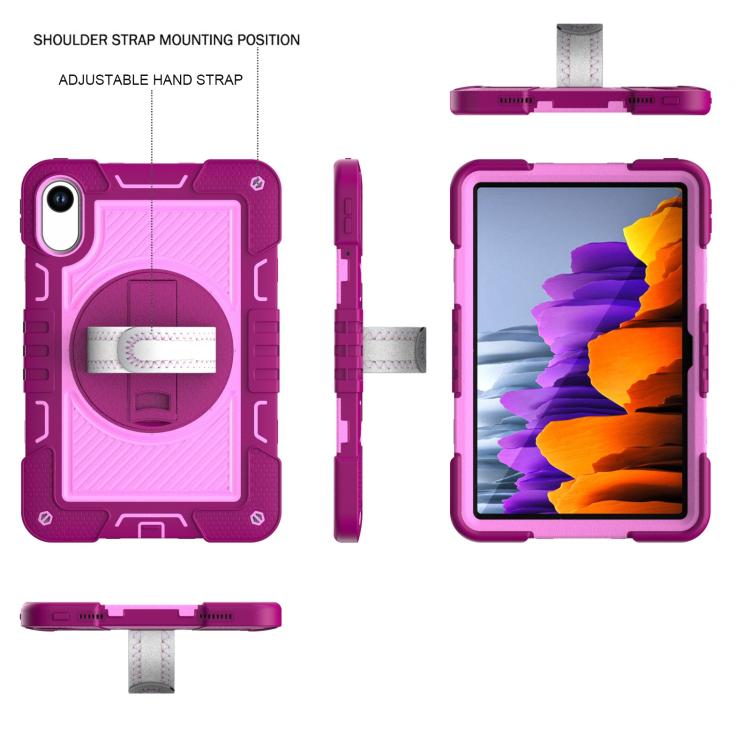 For Xiaomi Redmi Pad 2 360 Degree Rotation PC Contrast Silicone Tablet Case