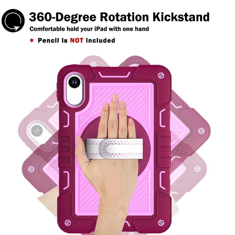 For Xiaomi Redmi Pad 2 360 Degree Rotation PC Contrast Silicone Tablet Case