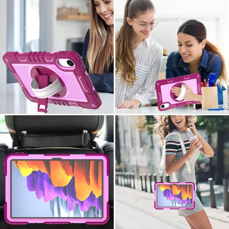 For Xiaomi Redmi Pad 2 360 Degree Rotation PC Contrast Silicone Tablet Case