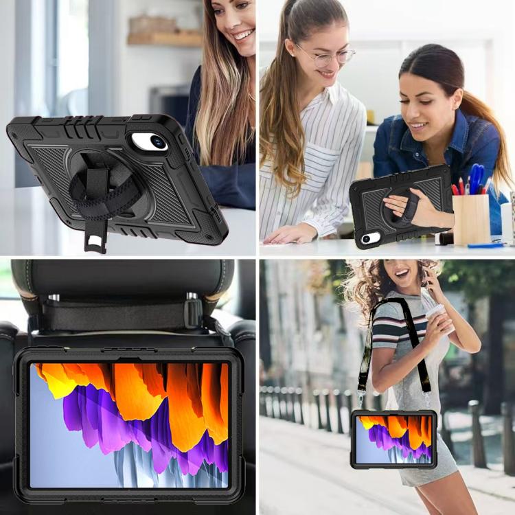 For Xiaomi Redmi Pad 2 360 Degree Rotation PC Contrast Silicone Tablet Case