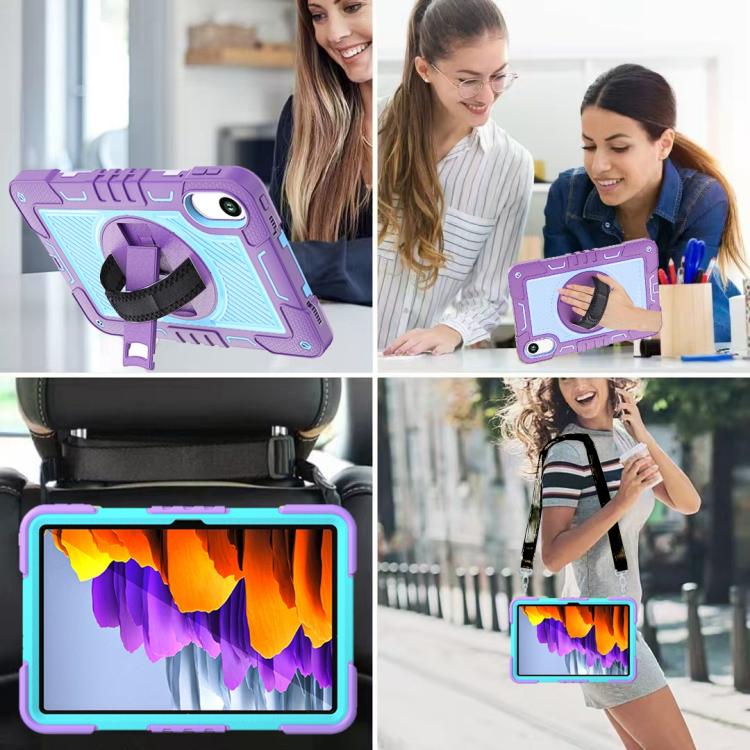 For Xiaomi Redmi Pad 2 360 Degree Rotation PC Contrast Silicone Tablet Case