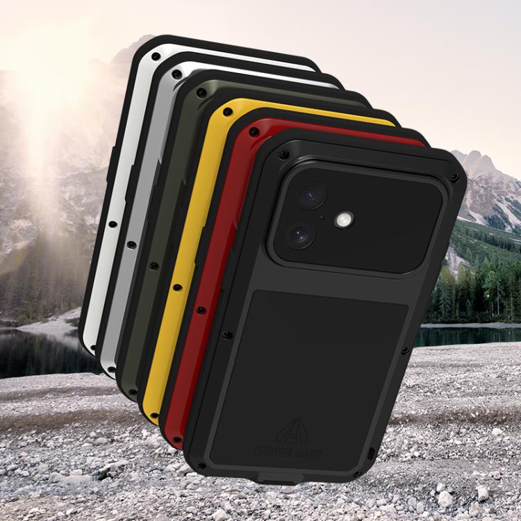 For iPhone 17 LOVE MEI Metal Shockproof Life Waterproof Dustproof Phone Case