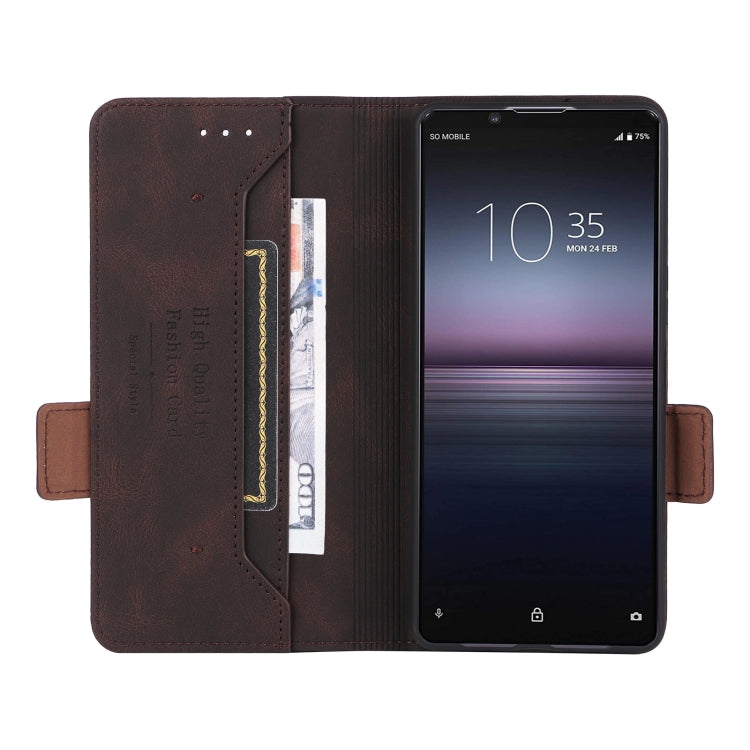 For Sony Xperia 1 VI 2024 Magnetic Clasp Leather Phone Case