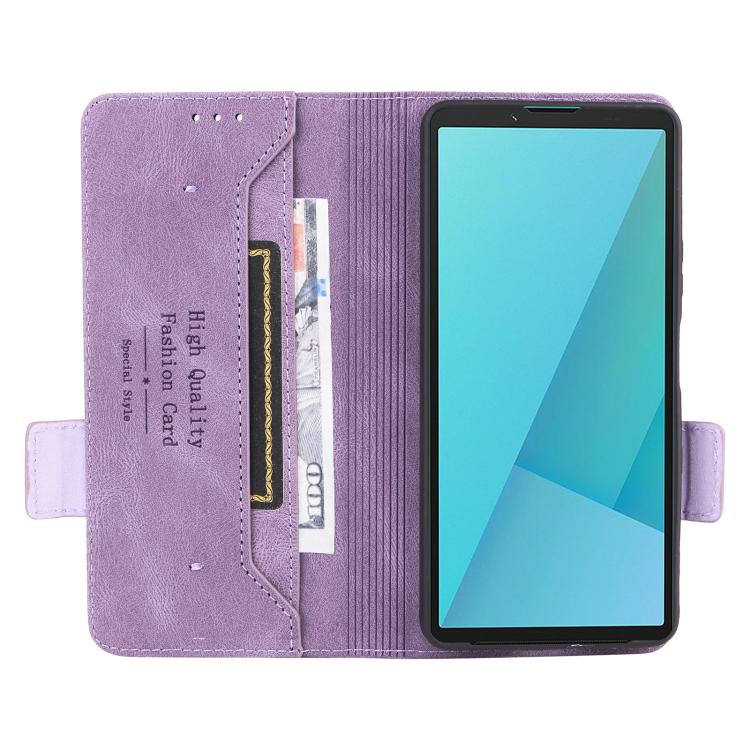 For Sony Xperia 10 VII Magnetic Clasp Leather Phone Case