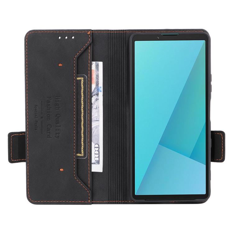 For Sony Xperia 10 VII Magnetic Clasp Leather Phone Case
