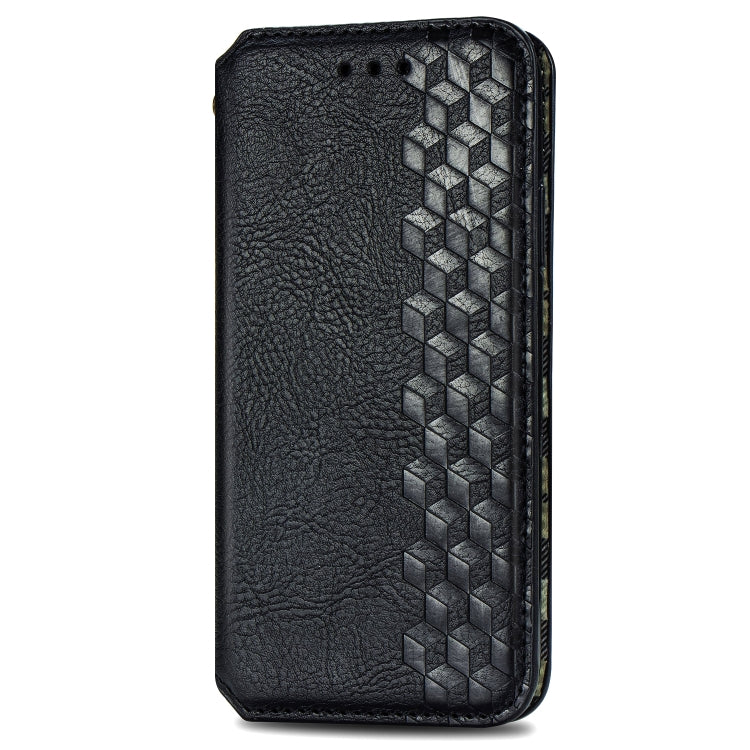 For Xiaomi Redmi Note 9 Pro Cubic Grid Pressed Horizontal Flip Magnetic Leather Case with Holder & Card Slots & Wallet