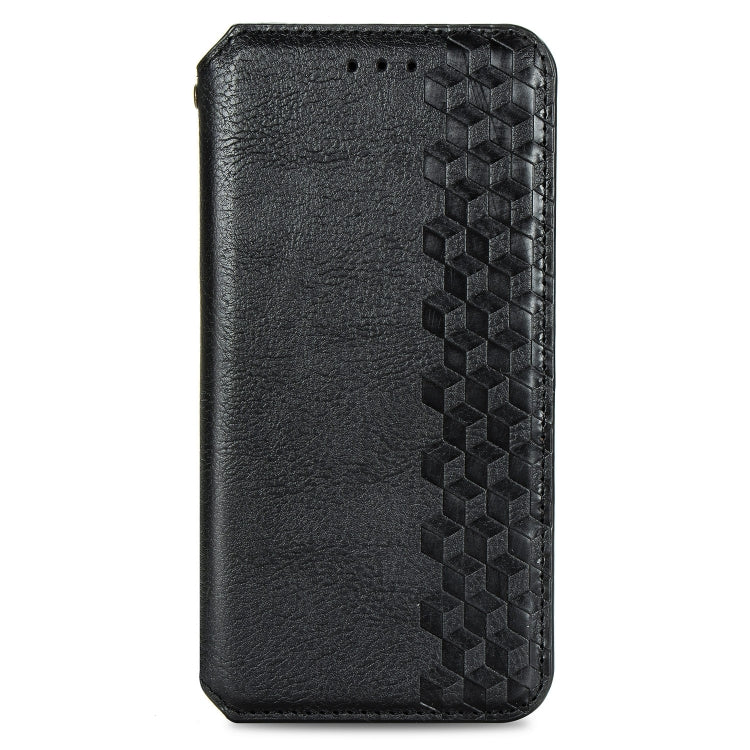 For Xiaomi Mi 10 Lite 5G Cubic Grid Pressed Horizontal Flip Magnetic Leather Case with Holder & Card Slots & Wallet