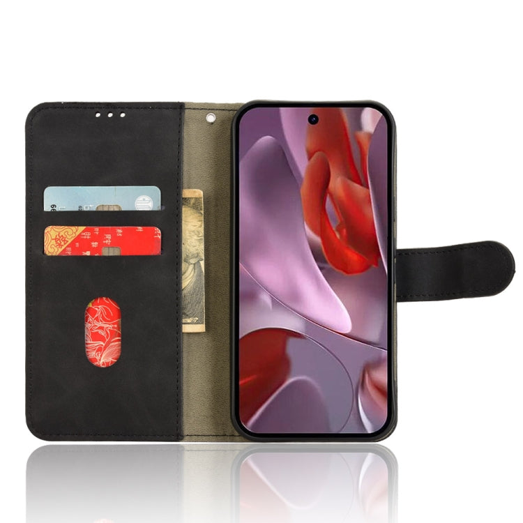 For Google Pixel 9a Skin Feel Magnetic Flip Leather Phone Case