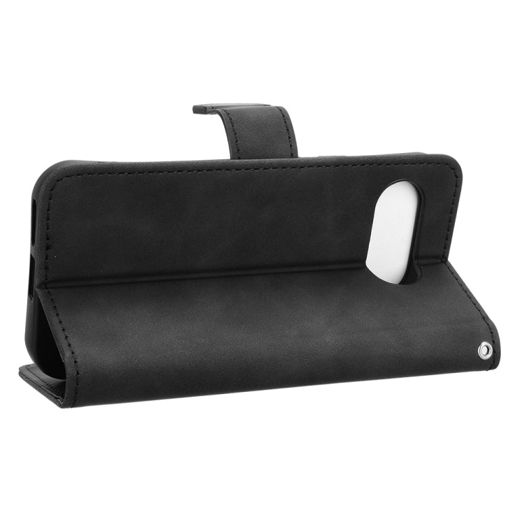 For Google Pixel 9a Skin Feel Magnetic Flip Leather Phone Case