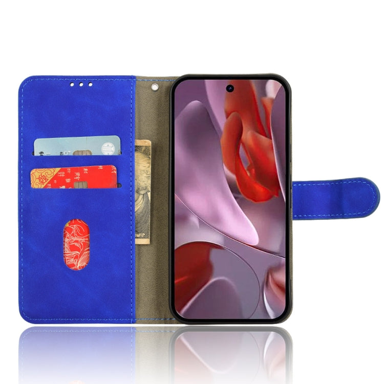 For Google Pixel 9a Skin Feel Magnetic Flip Leather Phone Case