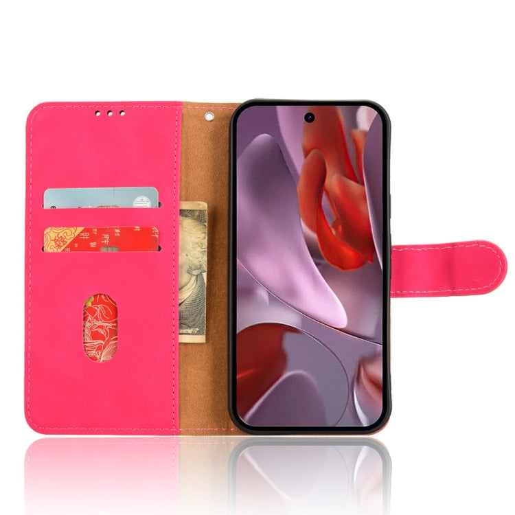 For Google Pixel 9a Skin Feel Magnetic Flip Leather Phone Case