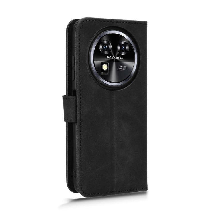 For Oukitel C37 Skin Feel Magnetic Flip Leather Phone Case