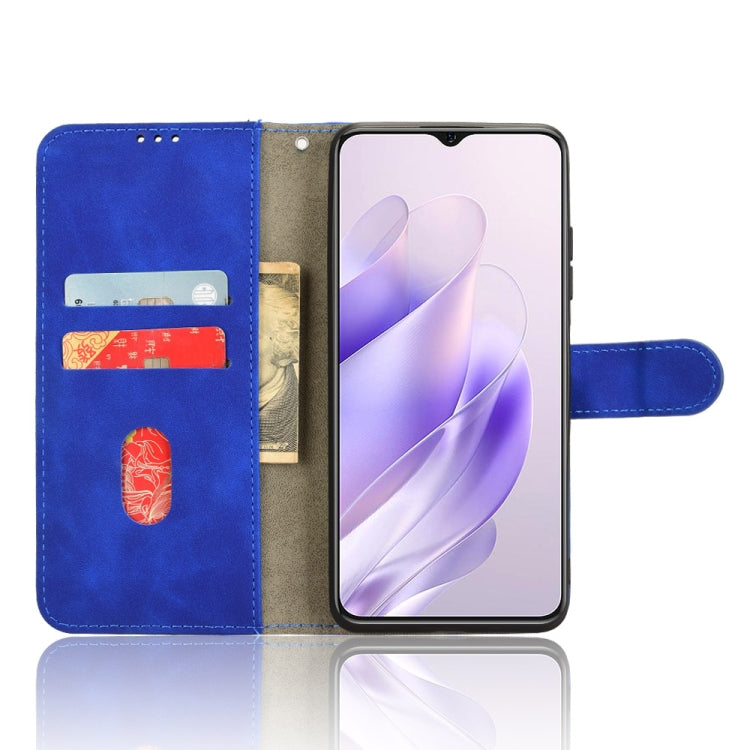 For Oukitel C37 Skin Feel Magnetic Flip Leather Phone Case