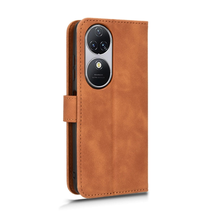 For Oukitel C38 Skin Feel Magnetic Flip Leather Phone Case