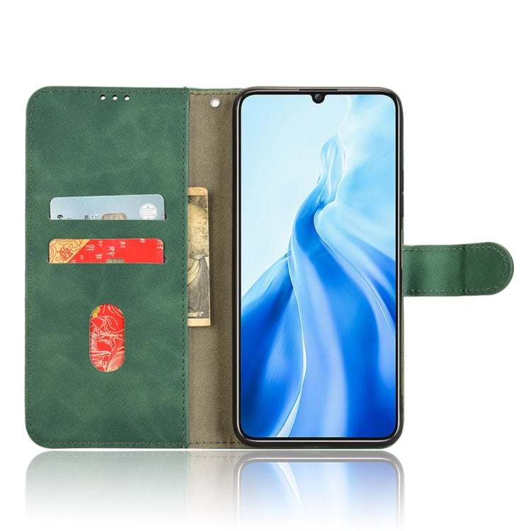 For Oukitel C51 Skin Feel Magnetic Flip Leather Phone Case