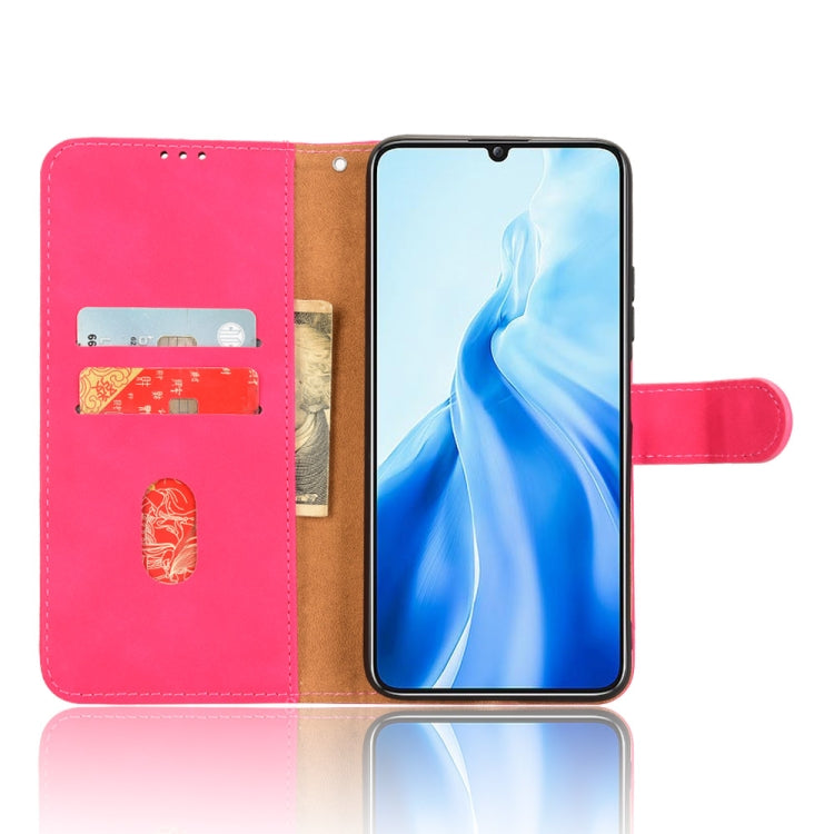 For Oukitel C51 Skin Feel Magnetic Flip Leather Phone Case