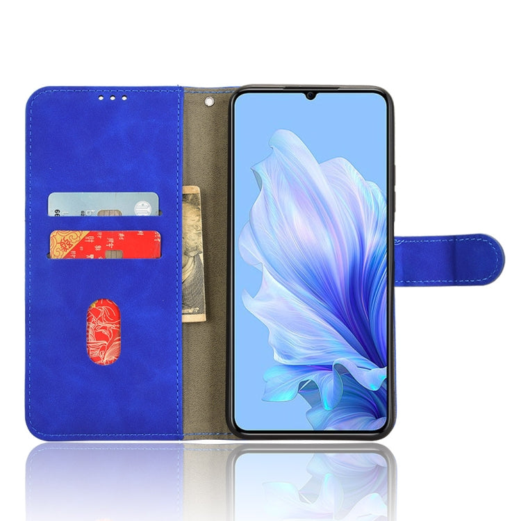 For Oukitel C50 Skin Feel Magnetic Flip Leather Phone Case