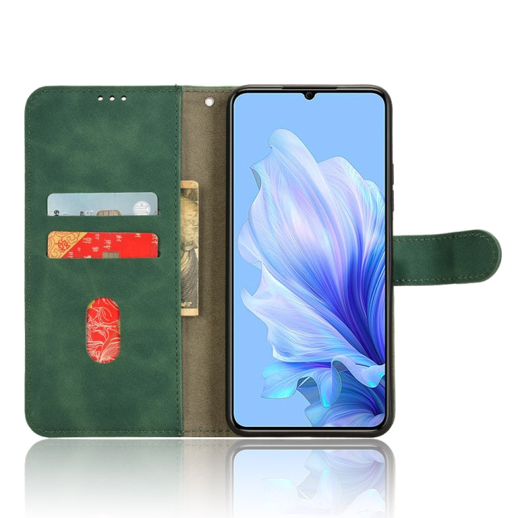 For Oukitel C50 Skin Feel Magnetic Flip Leather Phone Case