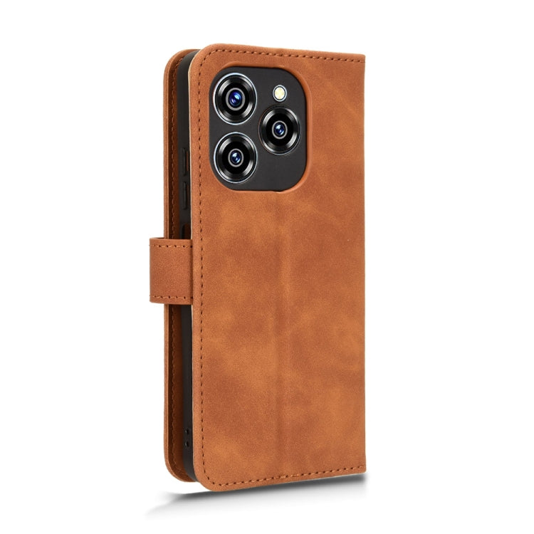 For Oukitel C50 Skin Feel Magnetic Flip Leather Phone Case