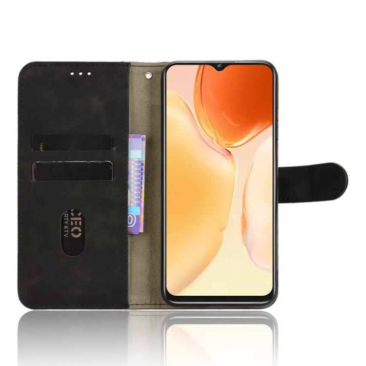 For Oukitel C1 Skin Feel Magnetic Flip Leather Phone Case