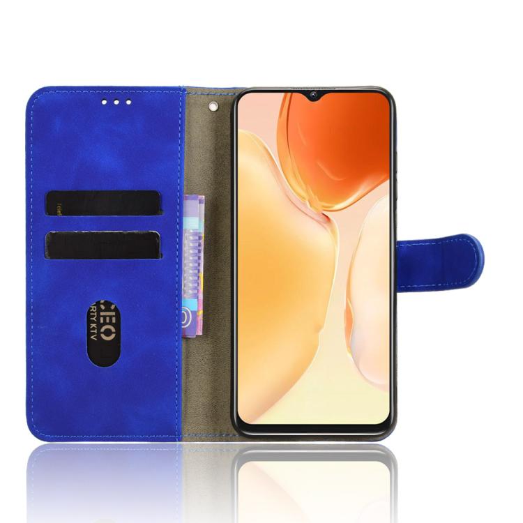 For Oukitel C1 Skin Feel Magnetic Flip Leather Phone Case