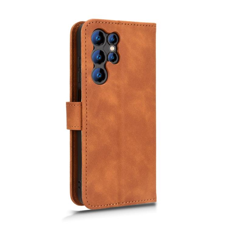 For Oukitel C1 Skin Feel Magnetic Flip Leather Phone Case