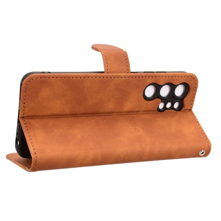 For Oukitel C1 Skin Feel Magnetic Flip Leather Phone Case