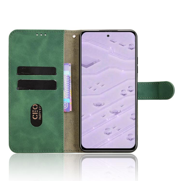 For Oukitel C65 / C65 Pro Skin Feel Magnetic Flip Leather Phone Case