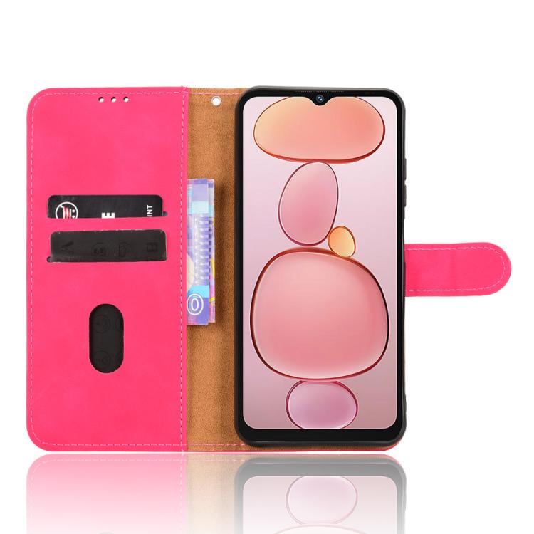 For Oukitel C3 4G 2025 Skin Feel Magnetic Flip Leather Phone Case