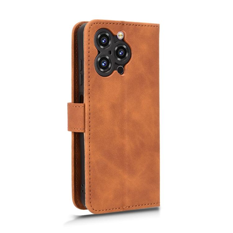 For Oukitel C3 4G 2025 Skin Feel Magnetic Flip Leather Phone Case