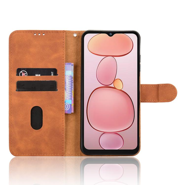 For Oukitel C3 4G 2025 Skin Feel Magnetic Flip Leather Phone Case