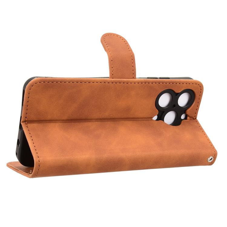For Oukitel C3 4G 2025 Skin Feel Magnetic Flip Leather Phone Case
