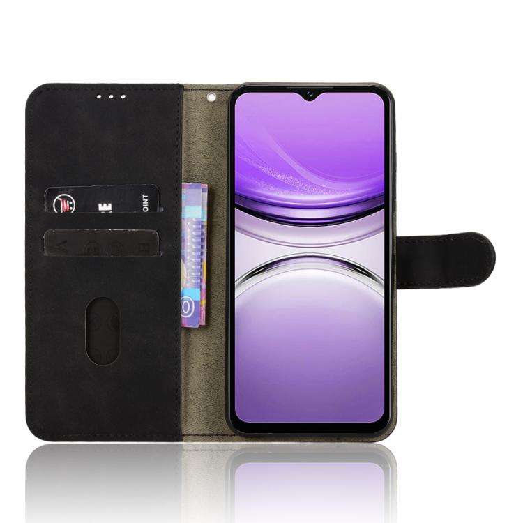 For Oukitel C2 4G 2025 Skin Feel Magnetic Flip Leather Phone Case