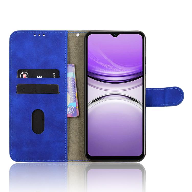 For Oukitel C2 4G 2025 Skin Feel Magnetic Flip Leather Phone Case