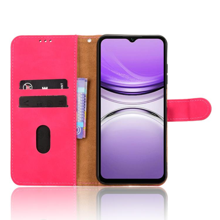 For Oukitel C2 4G 2025 Skin Feel Magnetic Flip Leather Phone Case