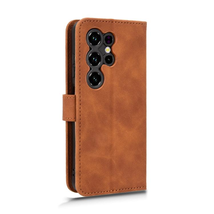 For Oukitel C2 4G 2025 Skin Feel Magnetic Flip Leather Phone Case