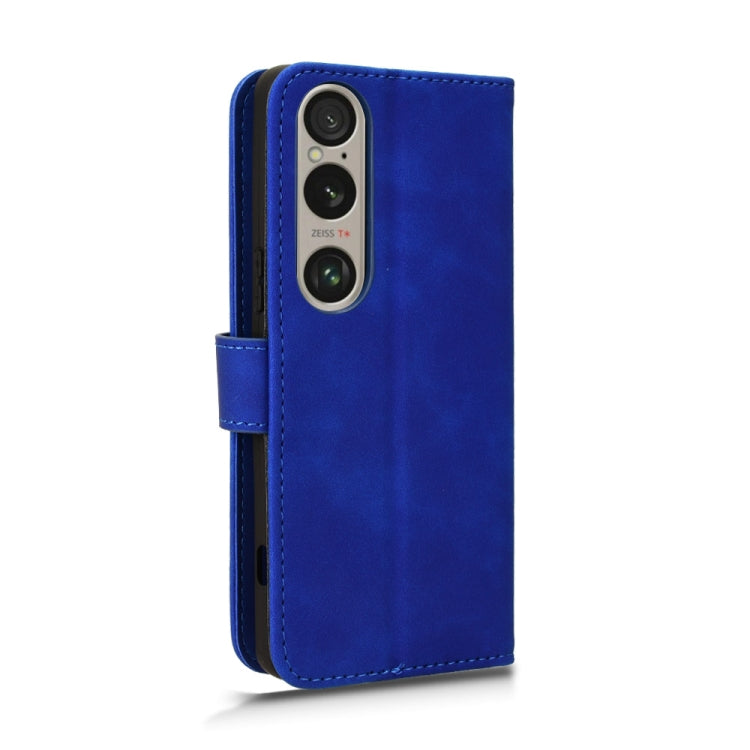 For Sony Xperia 1 VI 2024 Skin Feel Magnetic Flip Leather Phone Case
