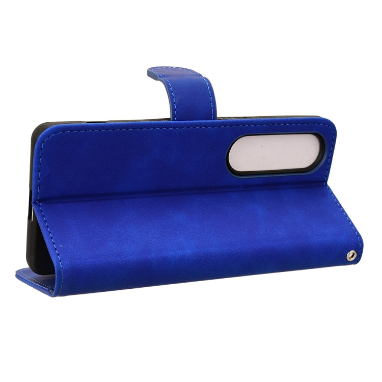 For Sony Xperia 1 VI 2024 Skin Feel Magnetic Flip Leather Phone Case