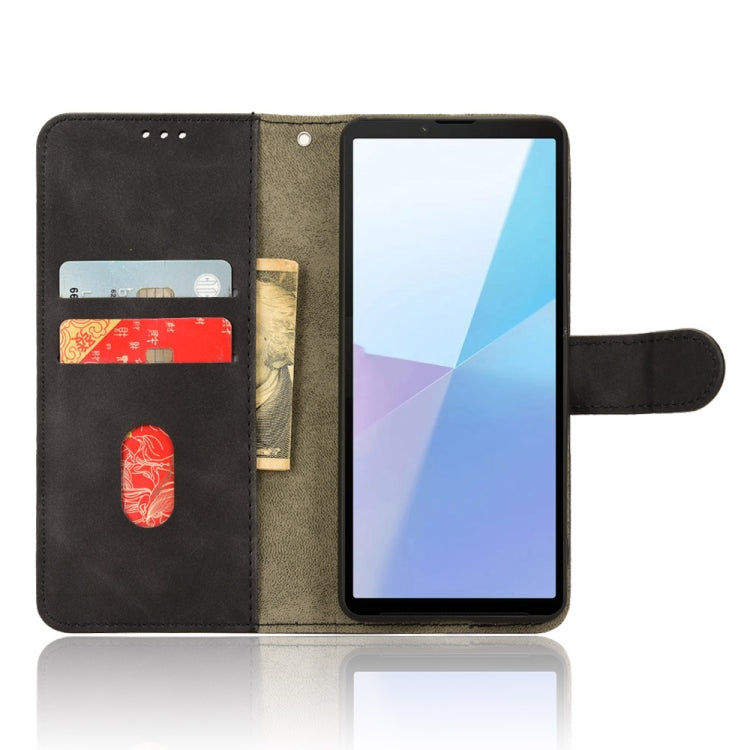 For Sony Xperia 10 VI 2024 Skin Feel Magnetic Flip Leather Phone Case