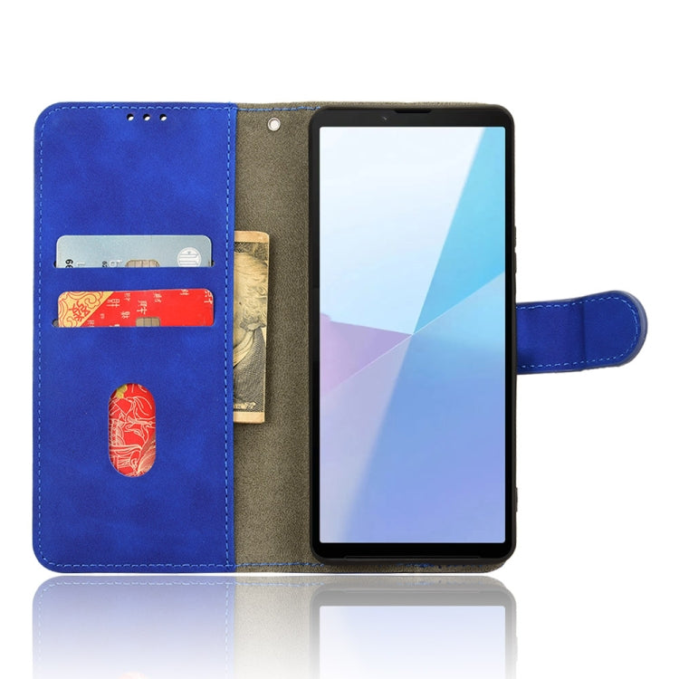 For Sony Xperia 10 VI 2024 Skin Feel Magnetic Flip Leather Phone Case