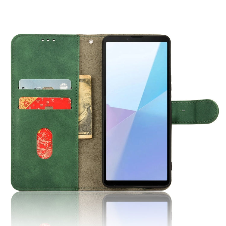 For Sony Xperia 10 VI 2024 Skin Feel Magnetic Flip Leather Phone Case