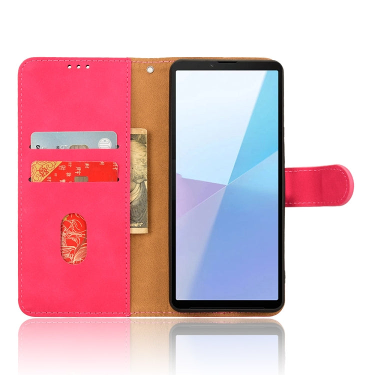 For Sony Xperia 10 VI 2024 Skin Feel Magnetic Flip Leather Phone Case