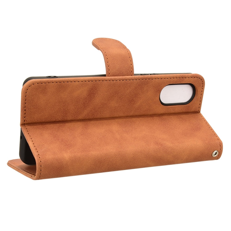 For Sony Xperia 10 VI 2024 Skin Feel Magnetic Flip Leather Phone Case
