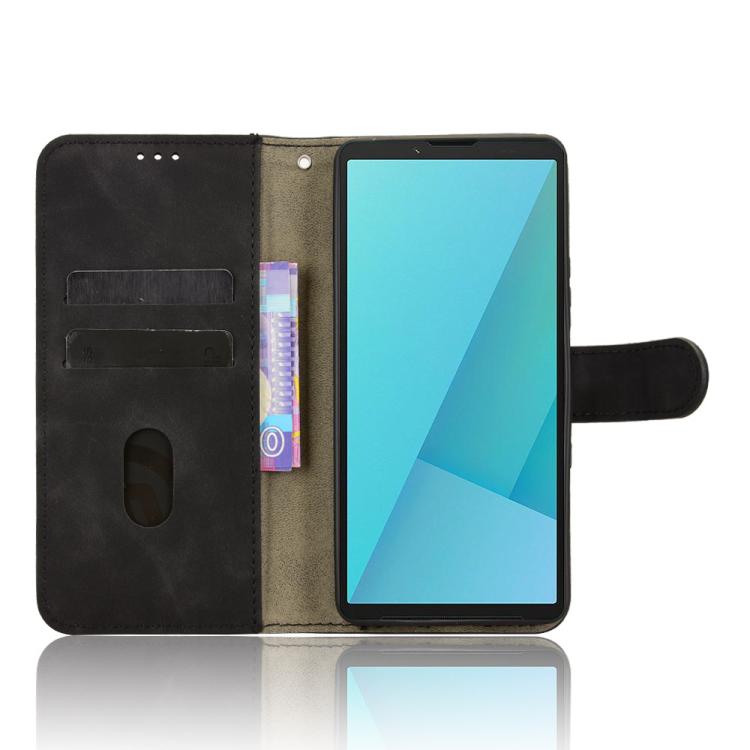 For Sony Xperia 10 VII Skin Feel Magnetic Flip Leather Phone Case