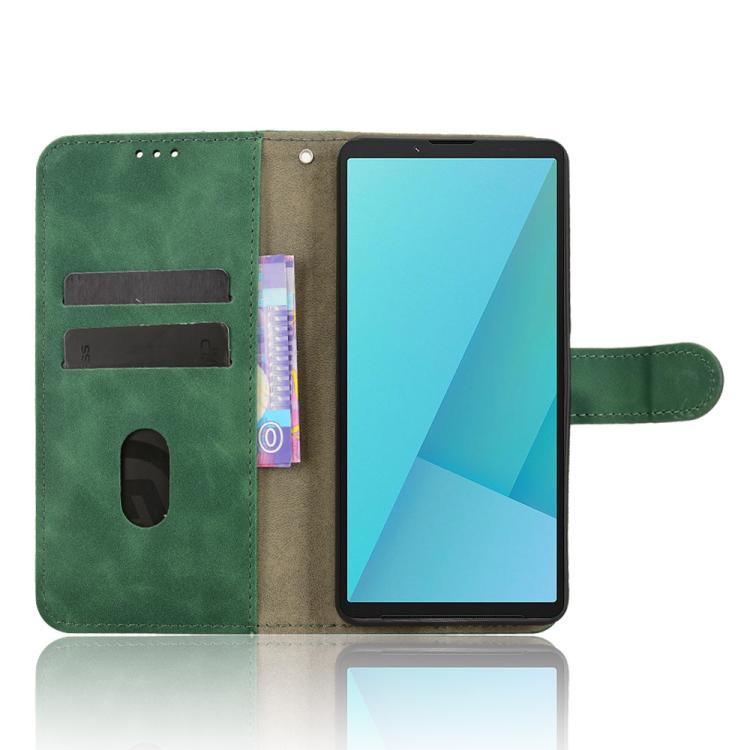 For Sony Xperia 10 VII Skin Feel Magnetic Flip Leather Phone Case
