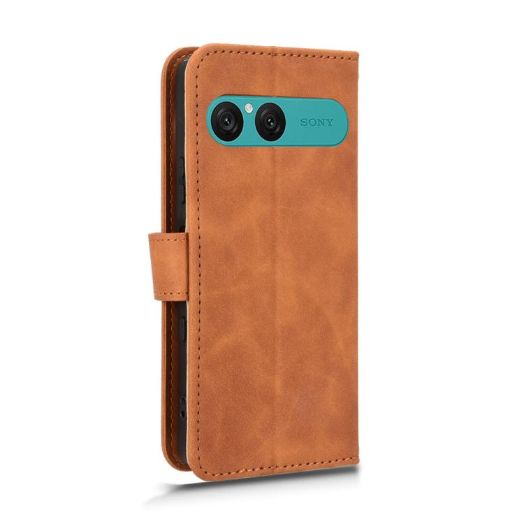 For Sony Xperia 10 VII Skin Feel Magnetic Flip Leather Phone Case
