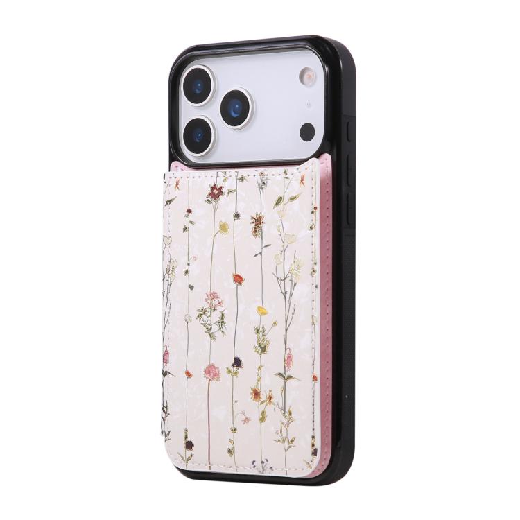 For iPhone 17 Pro Printed Double Buckle RFID Anti-theft Phone Case