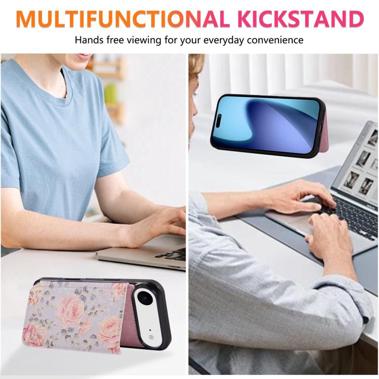 For iPhone Air Printed Double Buckle RFID Anti-theft Phone Case