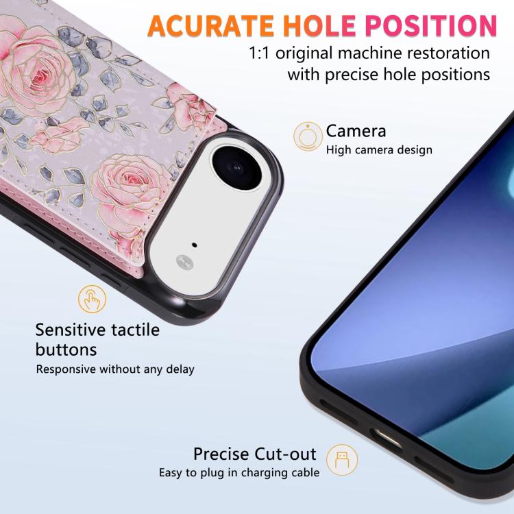 For iPhone Air Printed Double Buckle RFID Anti-theft Phone Case