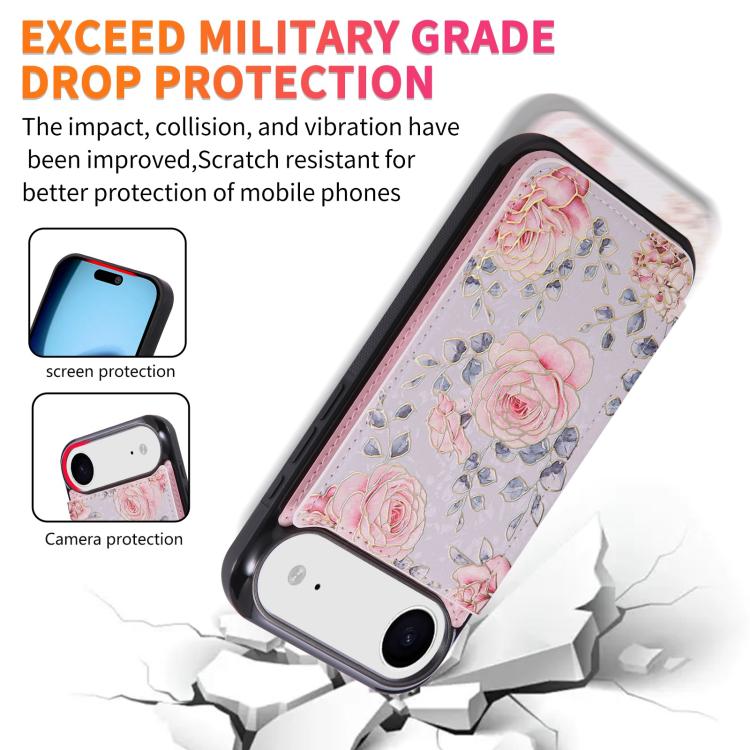 For iPhone Air Printed Double Buckle RFID Anti-theft Phone Case